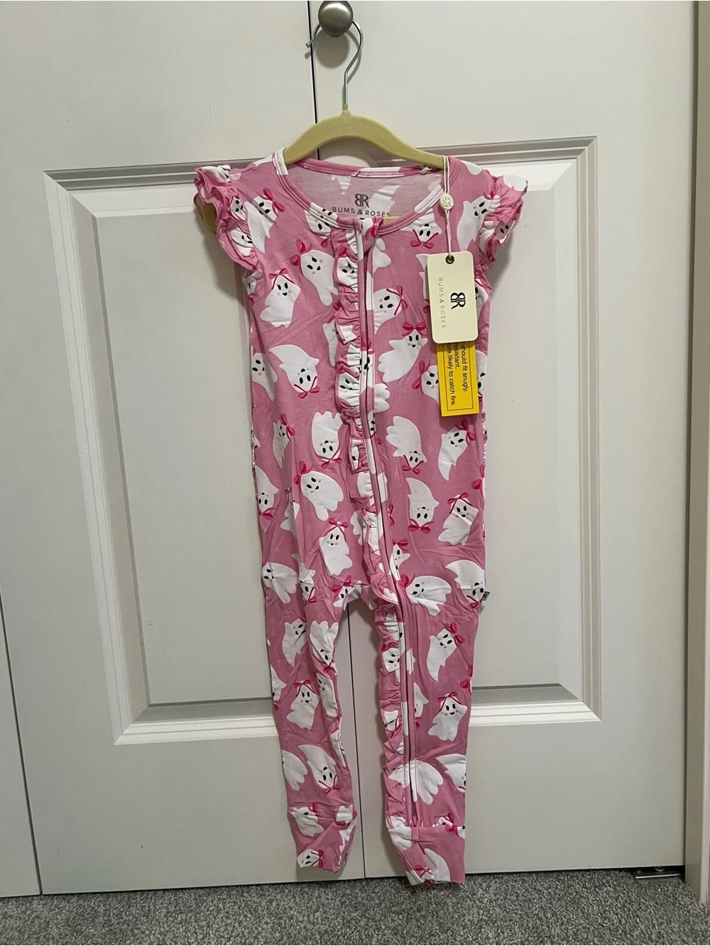 Bums & Roses BOOsties Forever Cap Sleeve Romper size 2t